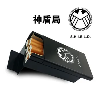 

Aluminum Alloy thin black metal cigarette case of men and women automatically play the cigarette smoke shell box cover