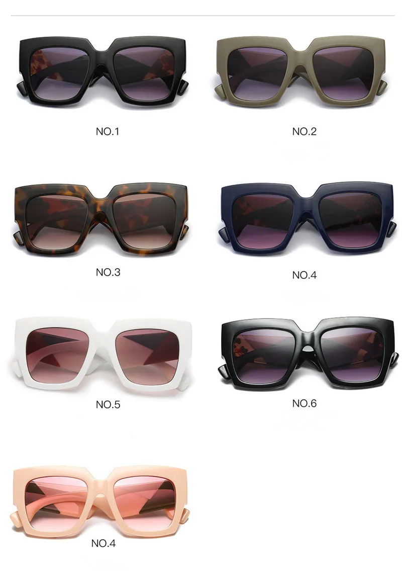 Негабаритных солнцезащитные очки для Для мужчин Для женщин большая Ретро оправа солнцезащитные очки дамы Винтаж солнечные очки с градиентными линзами UV400 Женский Мужской