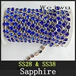 Rhinestone Chain Sapphire xzs008