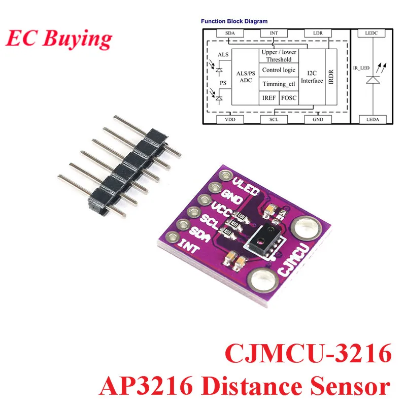 Фонарик AP3216 модуль датчика расстояния светочувствительный датчик для Arduino IC2