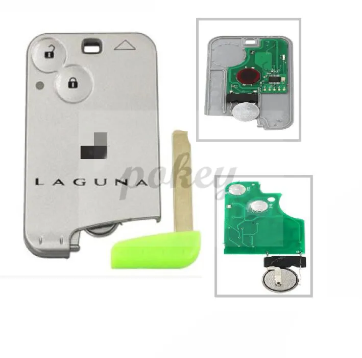 

Smart Card Remote Key Fob 2 Button With PCF7947 Chip for Renault Laguna Espace 433MHZ ID46 Chip pcf7947