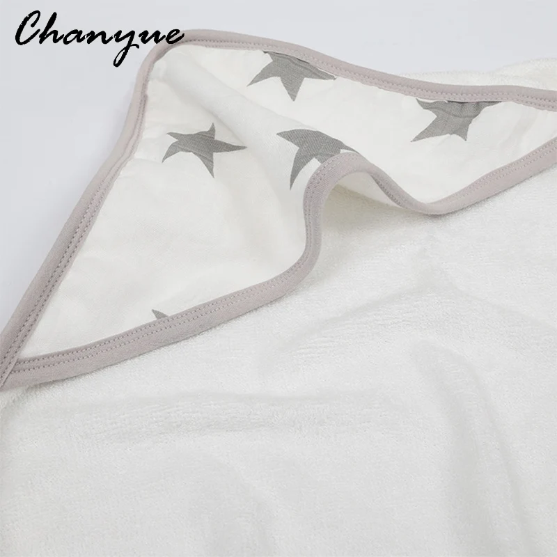 Chanyue с капюшоном Для ванной Полотенца мягкий материал 100% хлопок бамбук дети