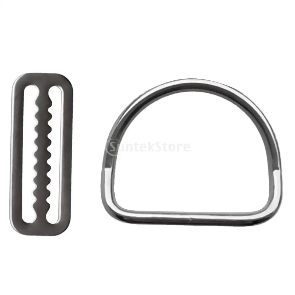 

Marine 316 Stainless Steel Underwater Scuba Diving Diver Snorkeling Weight Belt Keeper with D Ring Gear Accessories