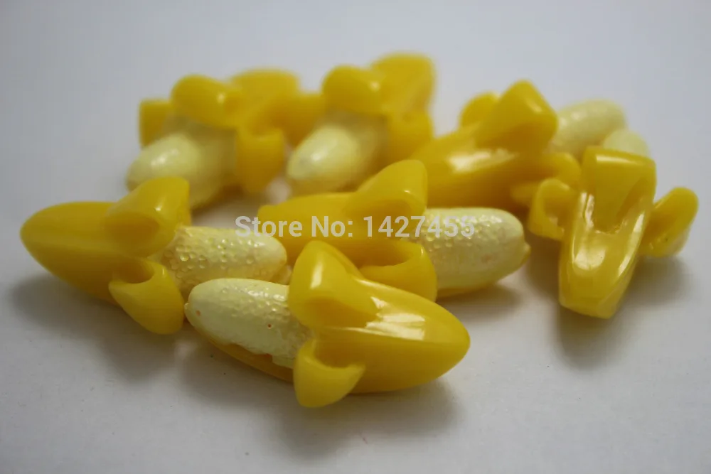 

50PCS/lot Resin High quality Banana Cabochon Flatbacks DIY Accessories15*25mm