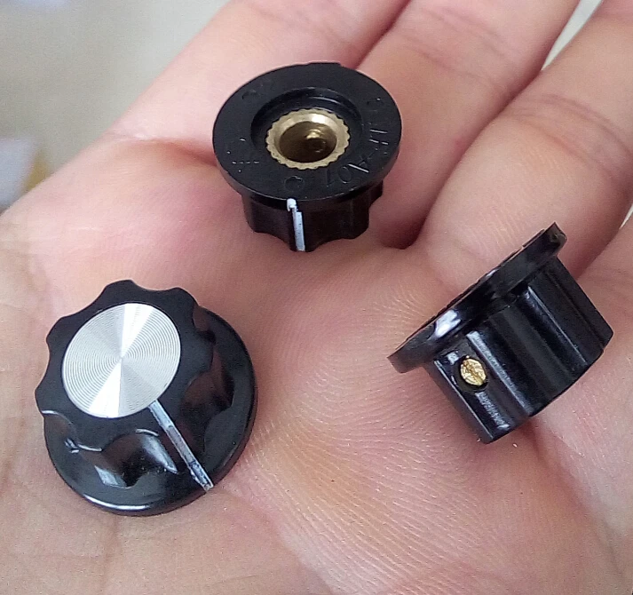Mounting 6mm ,H 12mm, D 20mm plastic Pots knob potentiometer knobin