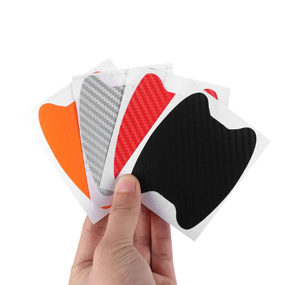 

4Pcs/Set Hot Sell Car Auto Door Film Sheet Handle Scratch Sticker aint scratch Protector Cover Exterior Accessories Car-styling