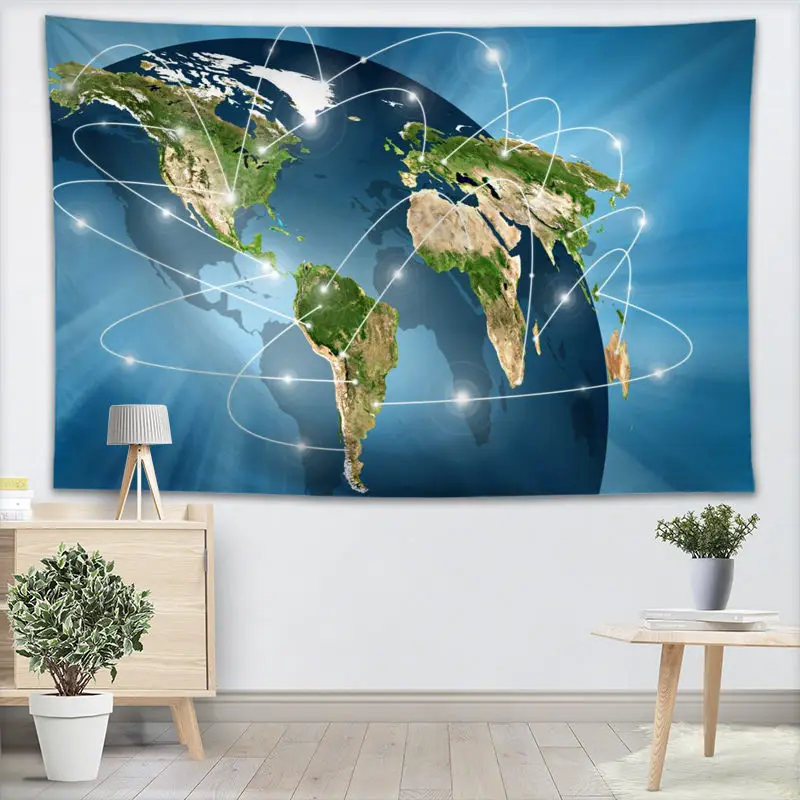 Custom Tapestry Funny Map Tapestry Wall Hanging Tapestries Forest