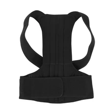 Регулируемый корректирующий фиксатор осанки для спины ремень для мужчин/женщин спортивная безопасность черный размер s/m/l/XL/2XL