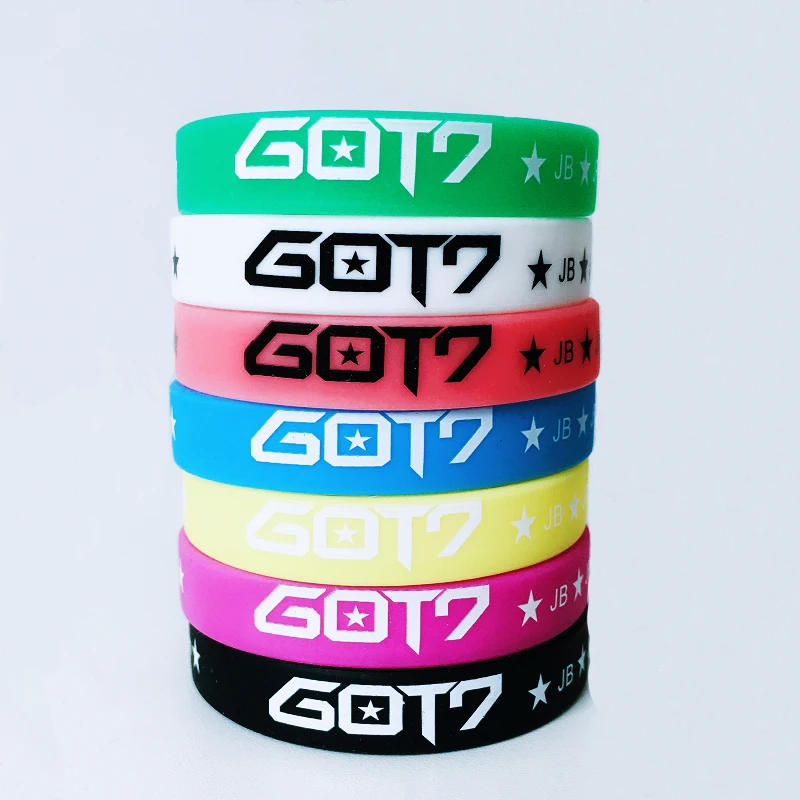 Популярная Корейская мальчик сочетание Kpop GOT7 спортивный браслет дамы Мужская