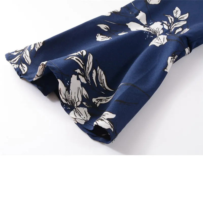 Mujer manga larga estampado Floral manga corta Tops blusa Camisa Ropa De Mujer Verano Camisa De Mujer Blusas De Mujer De Moda Camisa # A2