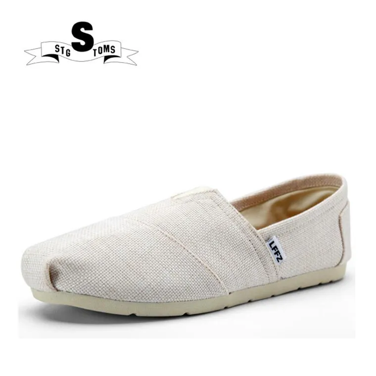 

2018 men new arrival retro linen breathable comfortable espadrilles shoes grey flat with canvas men's shoes zapatillas atm0012