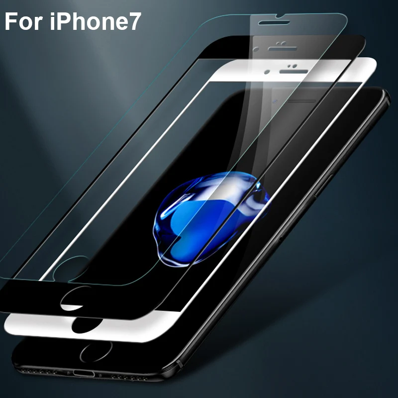 

1PC Full Cover Protective Tempered Glass For iPhone7 4.7inch 3D Screen Protector Protection on Film For iPhone 7 IP7 IP 7