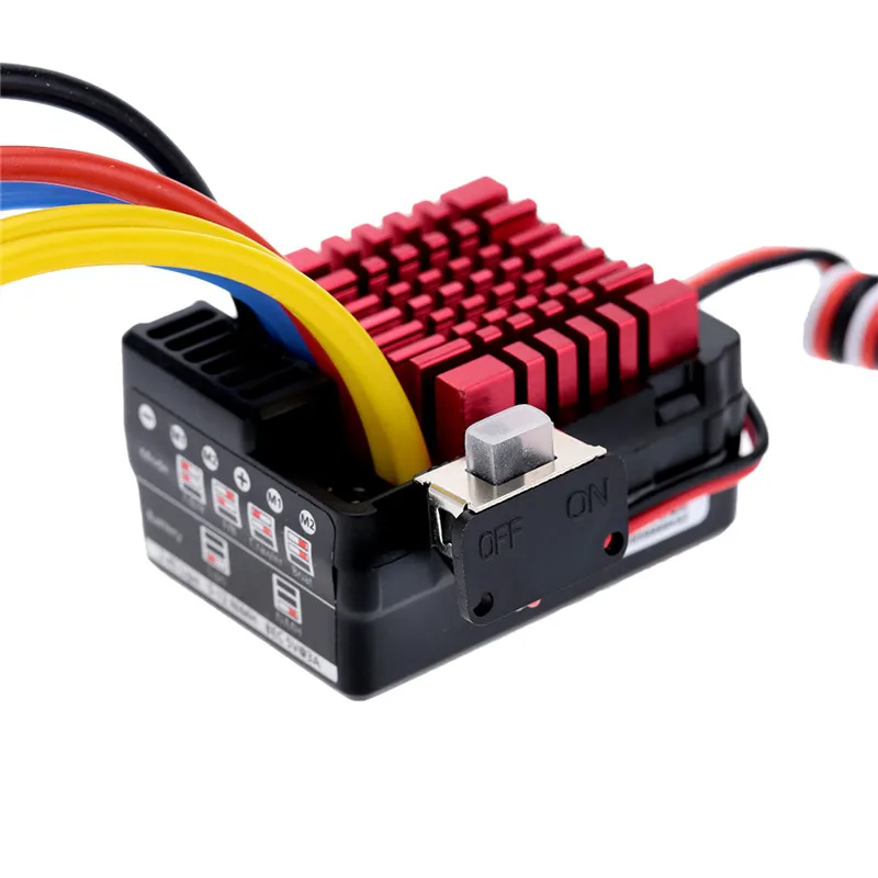 

QUICRUN Series 860 Waterproof Brushed ESC 60A with 5V/3A Linear Mode BEC for 1/8 RC Car Parts