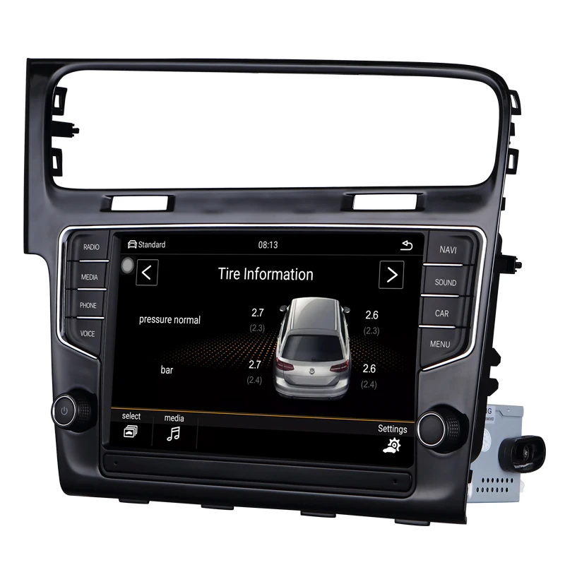 Radio de coche navegación multimedia video android dvd del coche para VW Golf 7 2014-2018 9 \