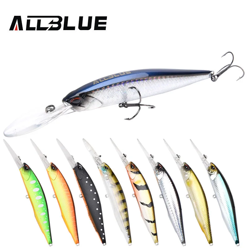 ALLBLUE Новый JERKBAIT профессиональная рыболовная приманка 100DR 100 мм 15 8 г подвесной