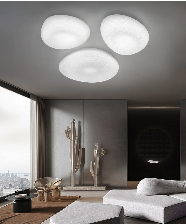Простой современный модный потолочный светильник для комнаты, креативный, для гостиной, столовой, теплый и тухлый светодиодный потолочный светильник