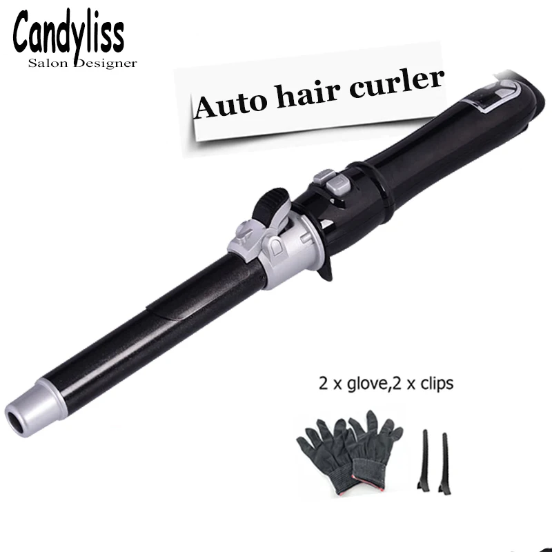 

2 in 1 STyler Auto Hair Curler Steam Spray Styler Ceramic Wave Hair Magic Curling Iron Machine nano titanium curls waves styler