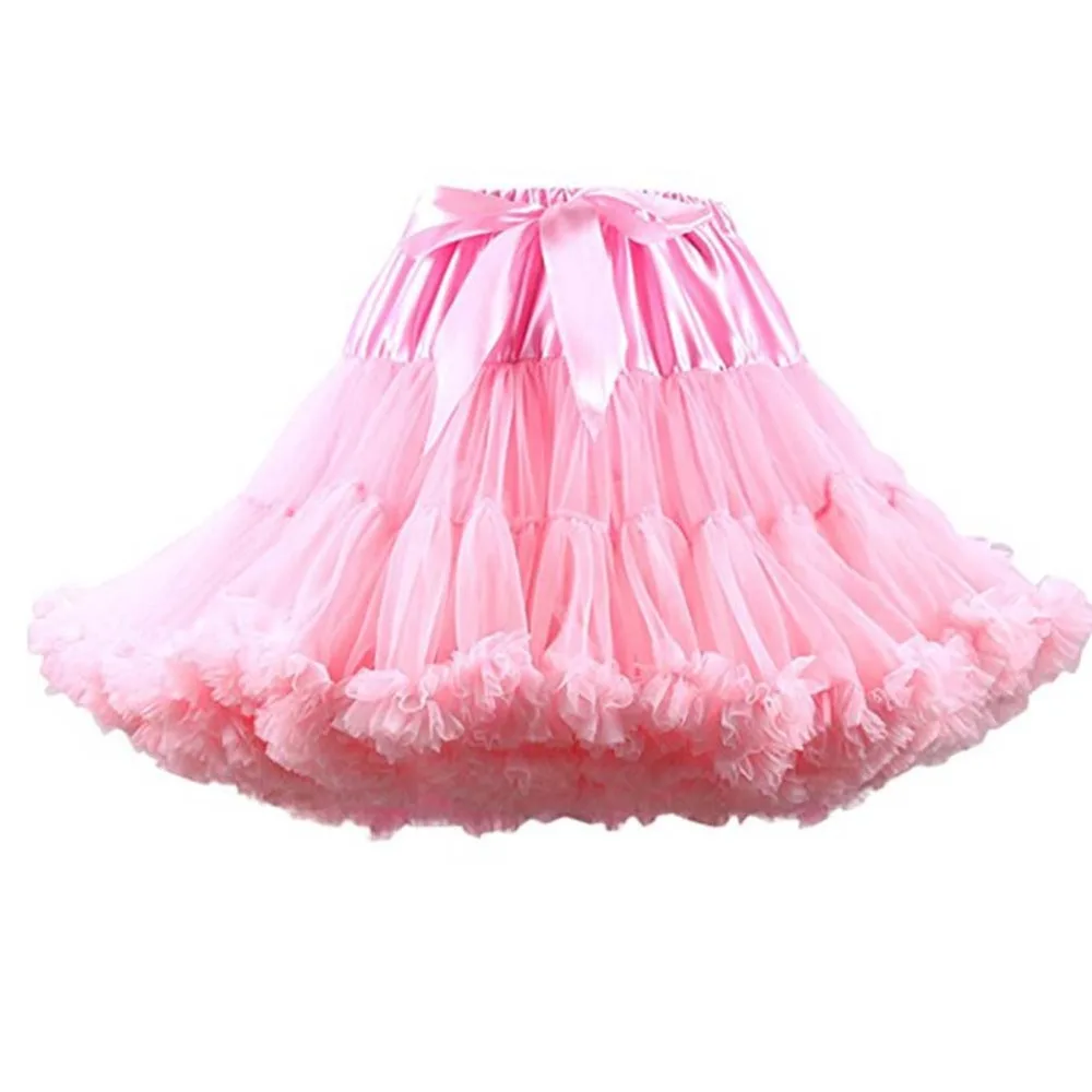FOLOBE высокое качество дешевые 40 см высокая Талия бальное платье фатиновые юбки-пачки Мини-юбки одежда для бальных танцев для взрослых TT004