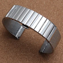 Серебряный браслет аксессуары браслет Мужская мода Акула сетки Стиль straps18mm 20 мм 22 мм 24 мм для бренда часы группа ремень