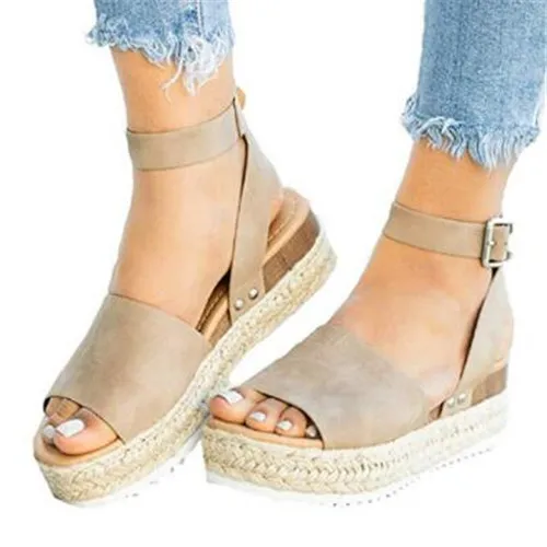 

Wedges Shoes For Women High Heels Sandals Summer Shoes 2019 Flip Flop Chaussures Femme Platform Sandals 2019 Plus Size