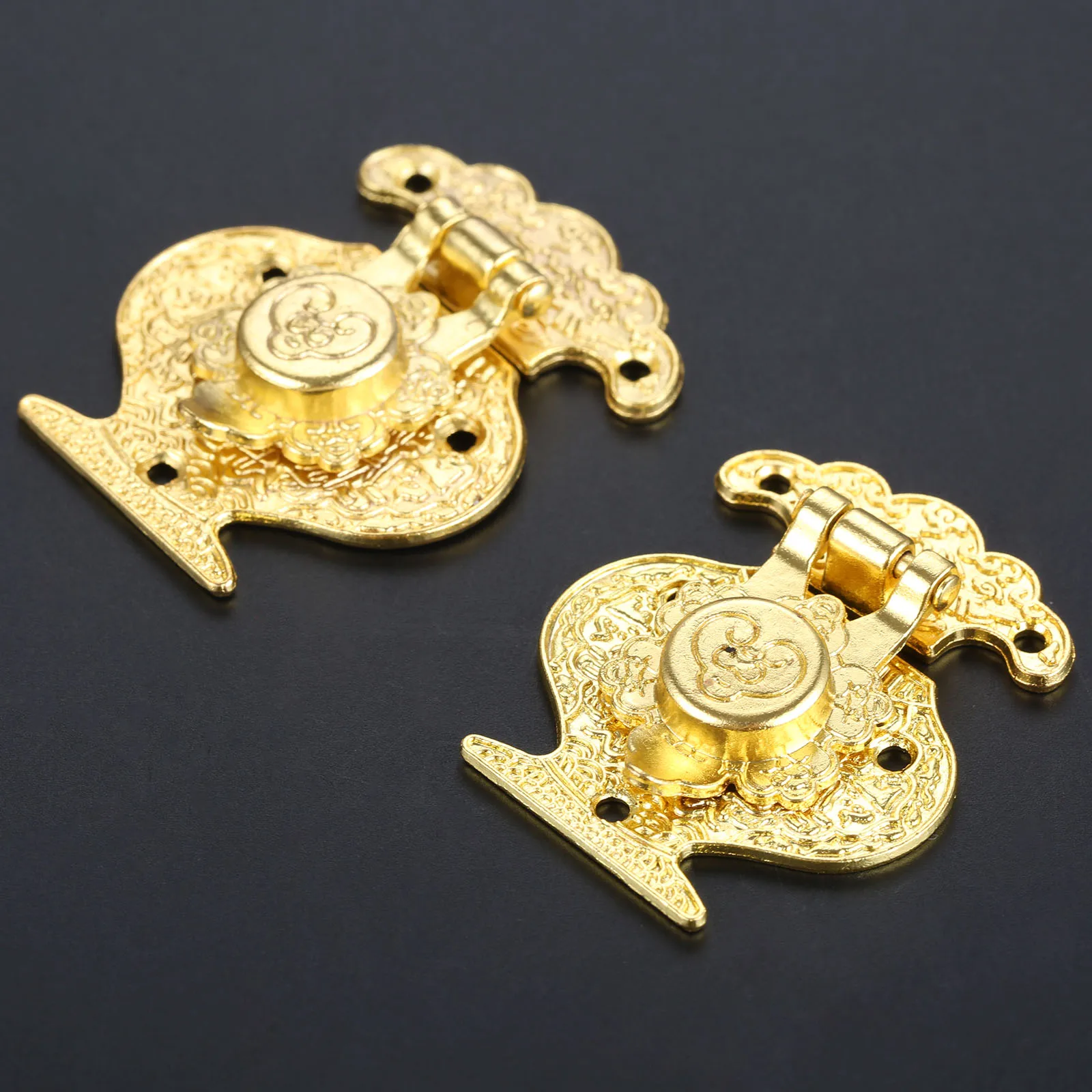 1Pc Box Latch Clasp Alloy Wooden Jewellery Box Vase Buckle Metal Hasp Pattern Latch Lock Decorative Antique Vintage