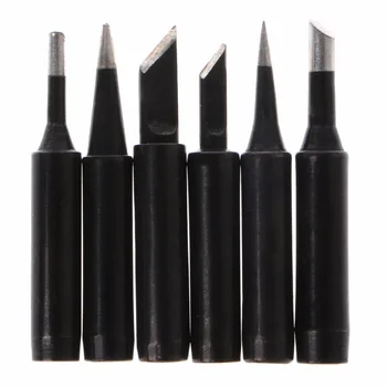 

6 Pcs Lead-Free Solder Iron Tip 900M-T Iron Tips For Hakko Soldering Rework Station Tool Solder Iron Tips