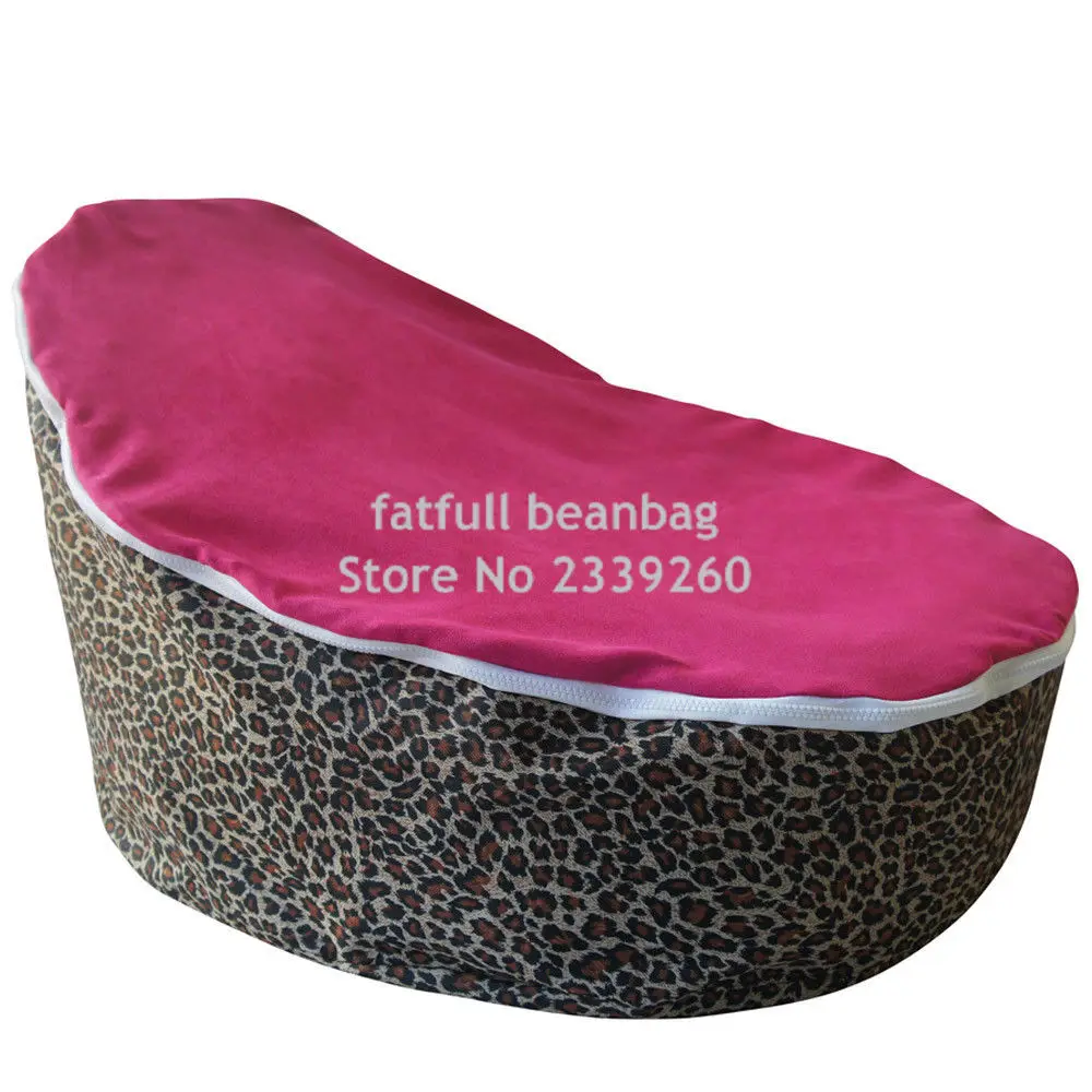 Только Чехол, без наполнителя-tiger розовый ребенок младенческой мешок Bean Snuggle Кровать портативное сиденье без бобов