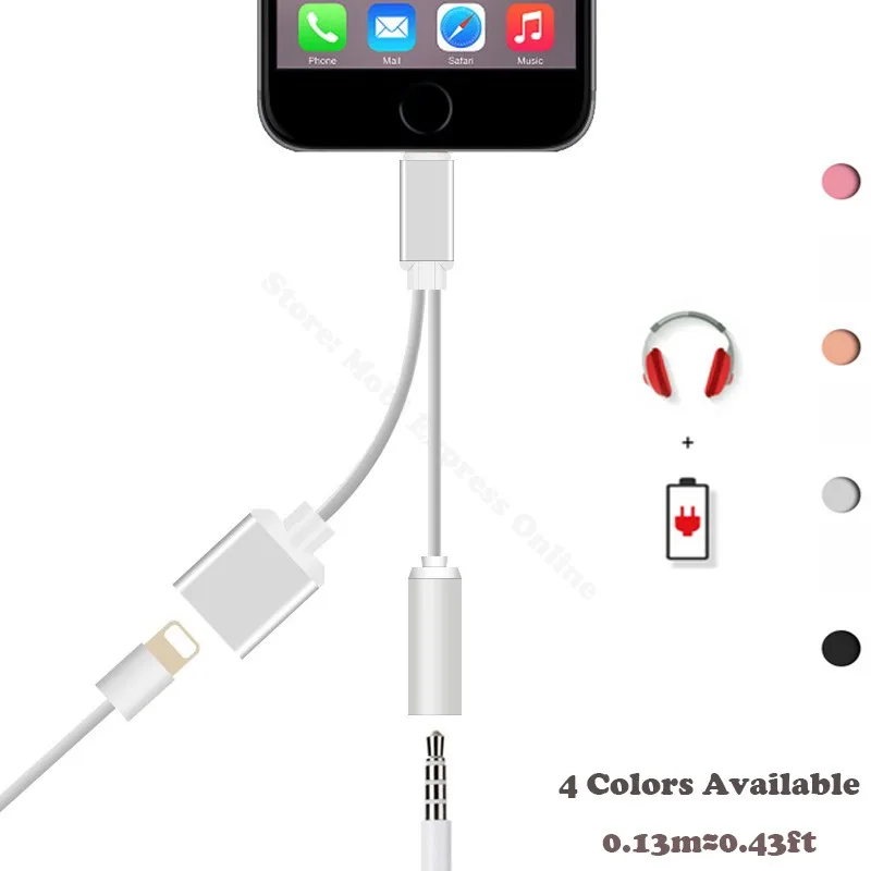 For Apple Iphone 7/Iphone7/Plus Lighting To 3.5mm Aux