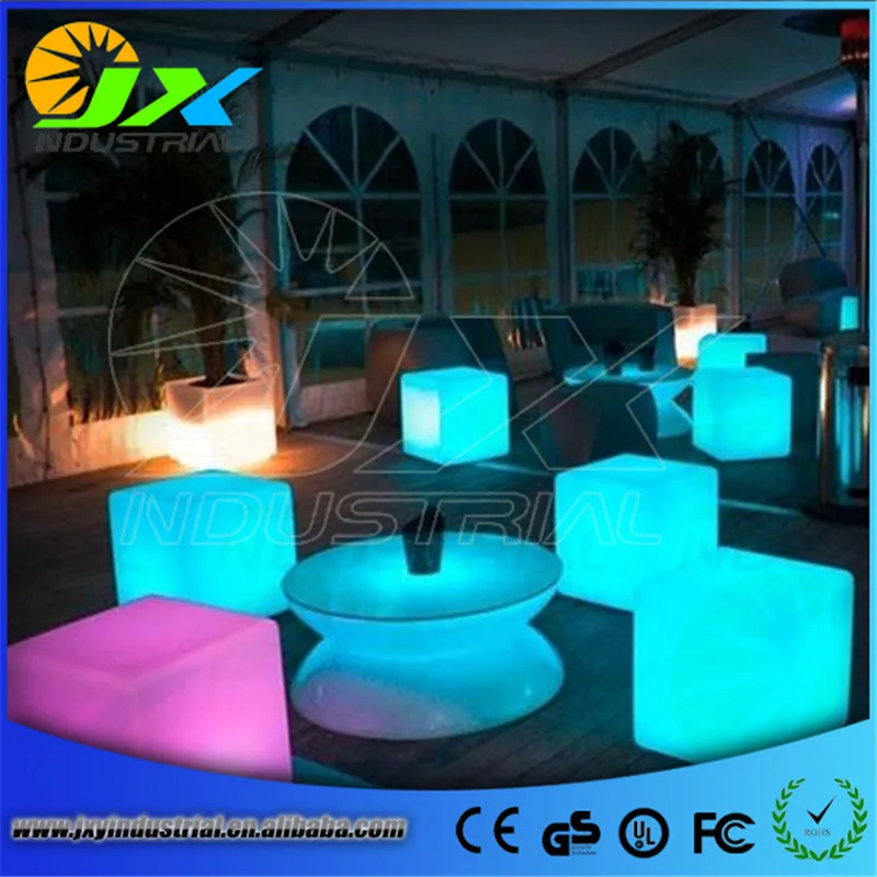 

30cm LED Light Cube lumineux LED rechargeable cube illuminated cube chair free shipping