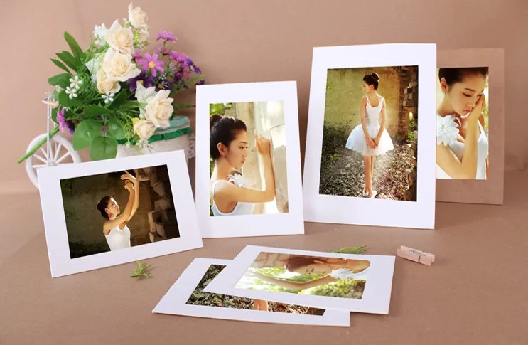 

DIY Kraft Paper Photo Frame 3-7 inch Hanging Wall Photo Album Frame Kraft Paper For Family Memory