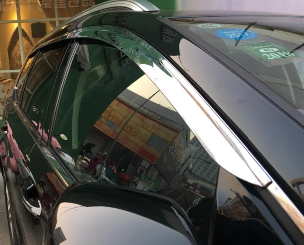 Козырёк для окна Ford Edge 2015 2016 2017 2018|Хромирование| |