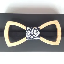 Элегантность Для мужчин деревянный галстук-бабочка аксессуар бабочка свадебное мероприятие твердая древесина деревянный галстук-бабочка для мужчин с бабочкой Галстуки krawatte Gravata