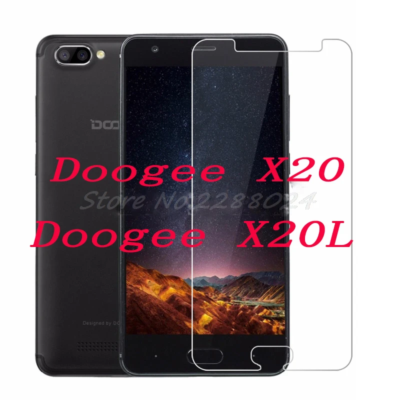 

2PCS Tempered Glass 9H Explosion-proof Protective Film Screen Protector mobile phone for Doogee X20L / X20 5.0"