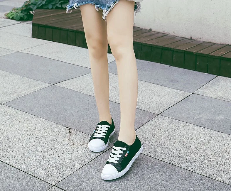 QQ20180629-190635.Women Casual Shoes 2018 Spring Autumn Mesh+Soft Leather Women Shoes Fashion Women Flats Breathable Women Sneakers