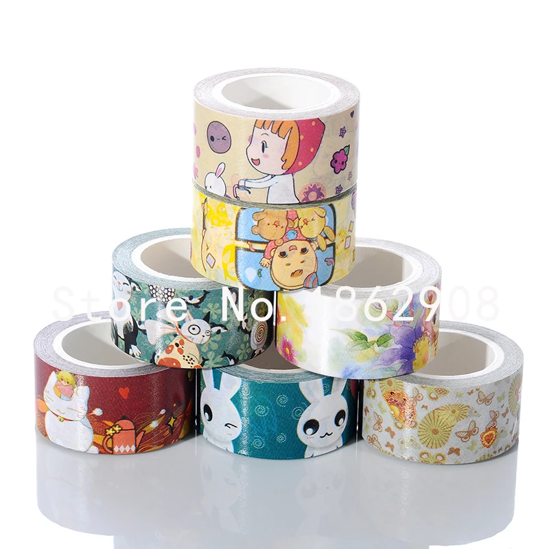 New design cartoon tape DIY kraft washi paper tapecartoon tapewashi