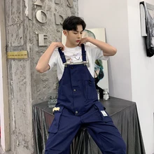 Мужские брюки-карго, модные повседневные Ползунки с цветами, мужские высокие уличные штаны-шаровары в стиле хип-хоп