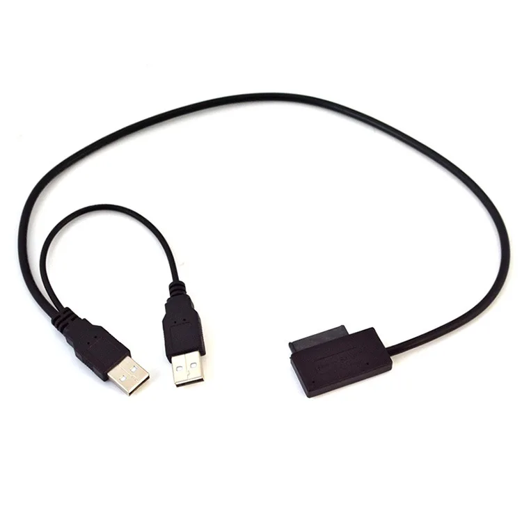 USB 2 0 To 7 6 13Pin Slimline Slim SATA Cable External USB 2 0 Power usb-2-0-to-7-6-13pin-slimline-slim-sata-cable-external-usb-2-0-power
