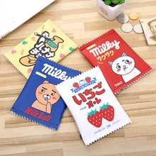 PACGOTH, креативный кошелек из искусственной кожи с квадратным рисунком, кошелек для монет в Корейском стиле с милыми мультяшными животными, сумка для монет унисекс, кошелек и держатель, 1 шт