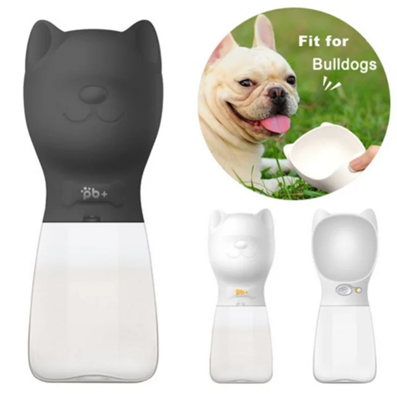 

480ML Portable Pet Water Bottle for Dogs French Bulldog Pug Travel Puppy Cat Drinking Bowl Outdoor Pet Water Dispenser Feeder