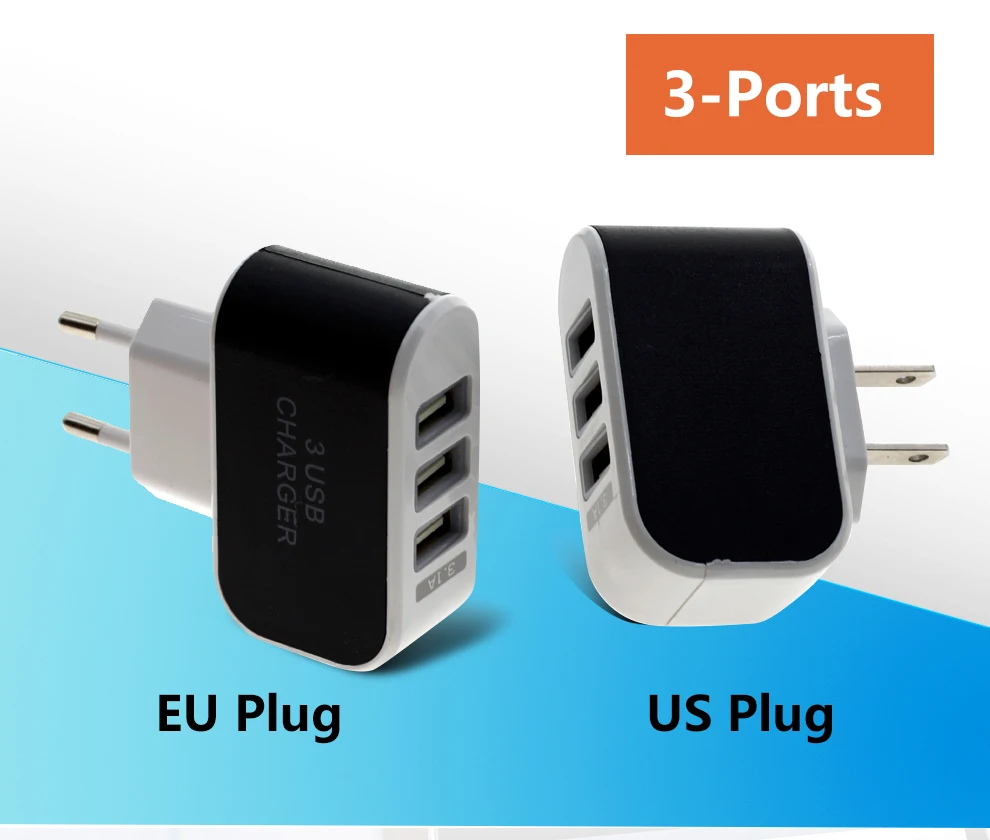 DC 5 V 2A USB Мощность адаптер ЕС Plug/США Plug 1/2/3/6 Порты Универсальный Зарядное устройство