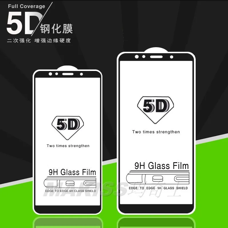 5D Защитное стекло для Xiaomi mi A1 5X A2 6X 6 полное покрытие Защита экрана redmi note4x 5plus note5pro 8