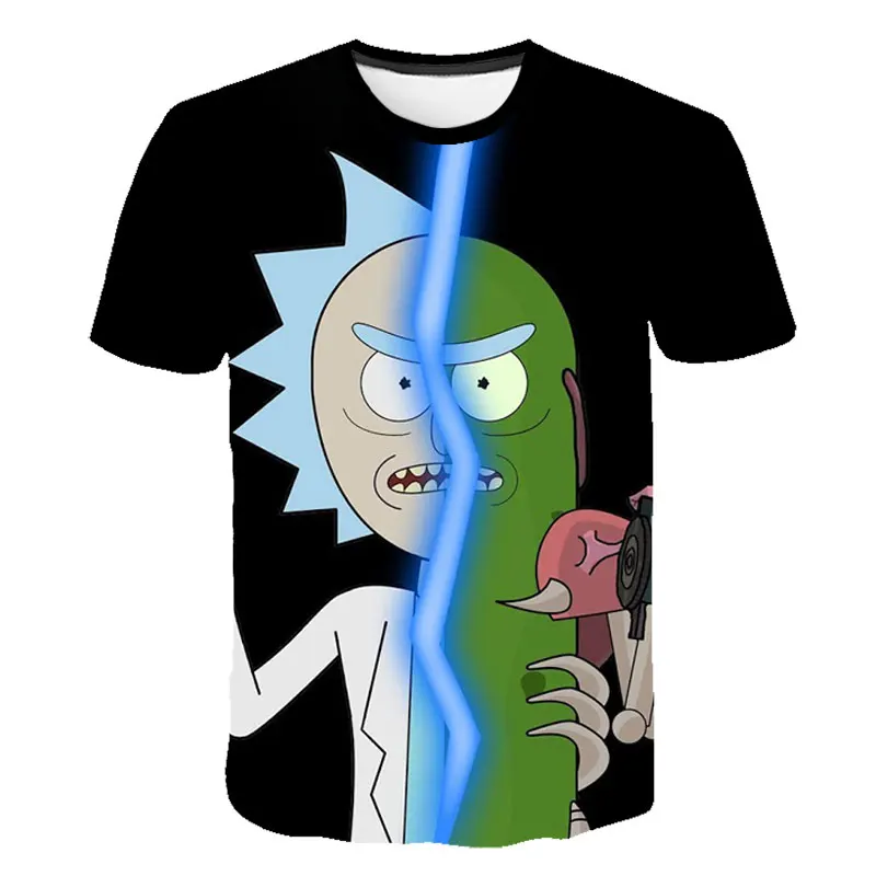 Hip Hop Fashion Brand Clothing Rick and Morty 3D T Shirt Casual Short Sleeve Men's T-Shirts Anime Cool rick y morty Graphic Tees