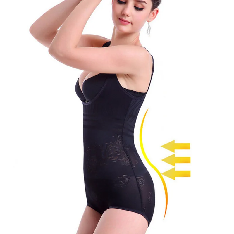 Plus Size Women Bodysuits Shapewear Underwear Body Shaper Waist Corsets Buckle In The Crotch
