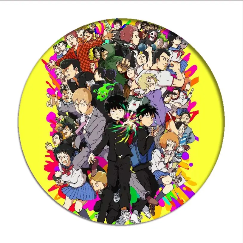 TT681 Anime Mob psycho 100 badges pins Cartable Sac à dos décorer