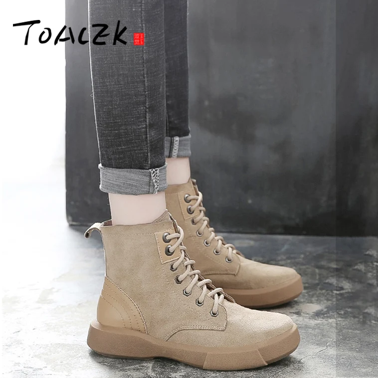 

Female British style new Martin boots winter student boots women's flat Korean boots