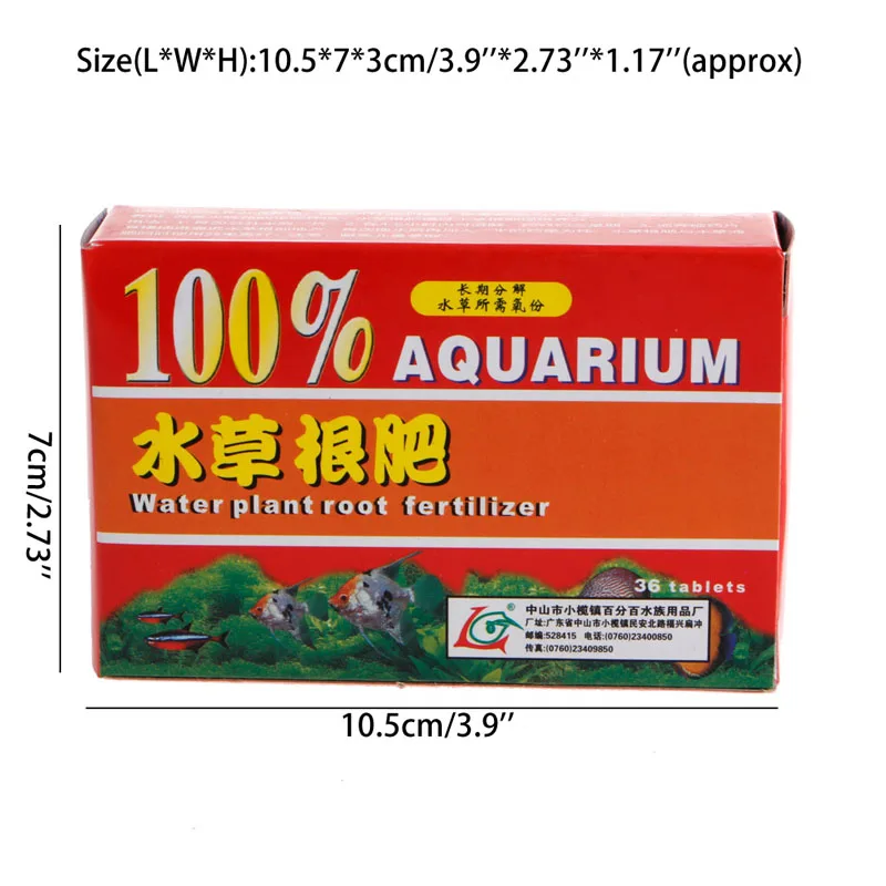 36 шт./кор. аквариум для аквариума цилиндр водное растение удобрение для прикорневого внесения таблеток