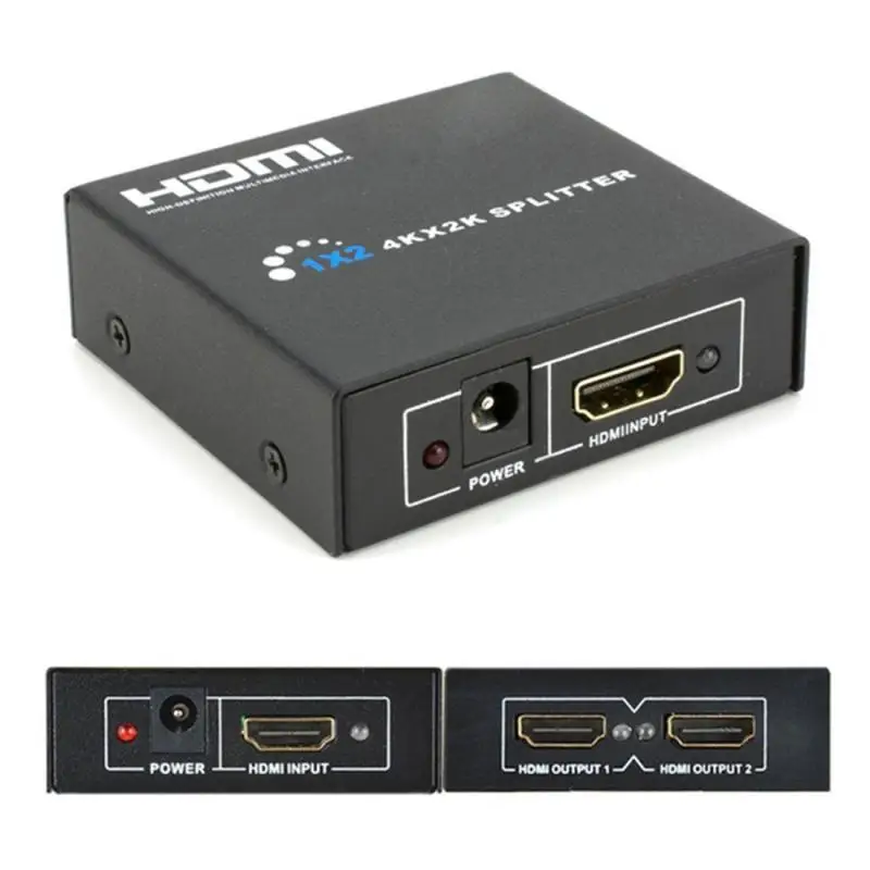 Splitter Repeater 3D 1080p HDMI 1 in2 out Splitter 2 Port Hub Repeater