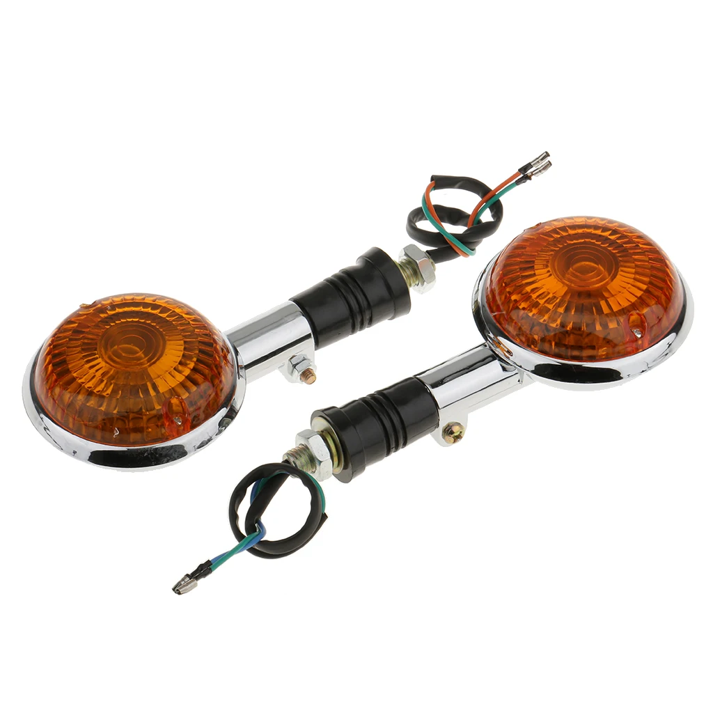 

Pair Turn Signal Blinker Amber Light for Yamaha V-MAX1200 V-star XVS1100 XV250