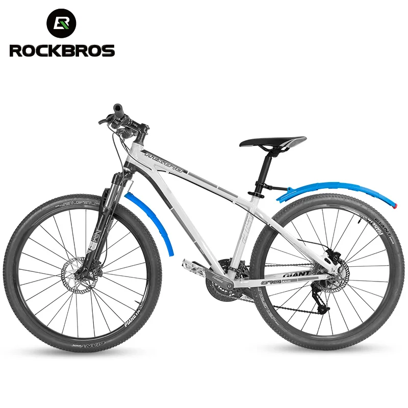 ROCKBROS Телескопический велосипедный брызговик с светодиодный светильник Mtb для