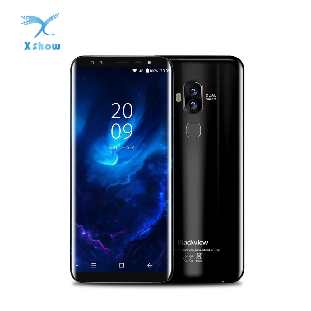 Blackview S8 четыре камеры 18:9 смартфон 4 ГБ ОЗУ 64 Гб ПЗУ 5 7 дюймов MT6750T Восьмиядерный